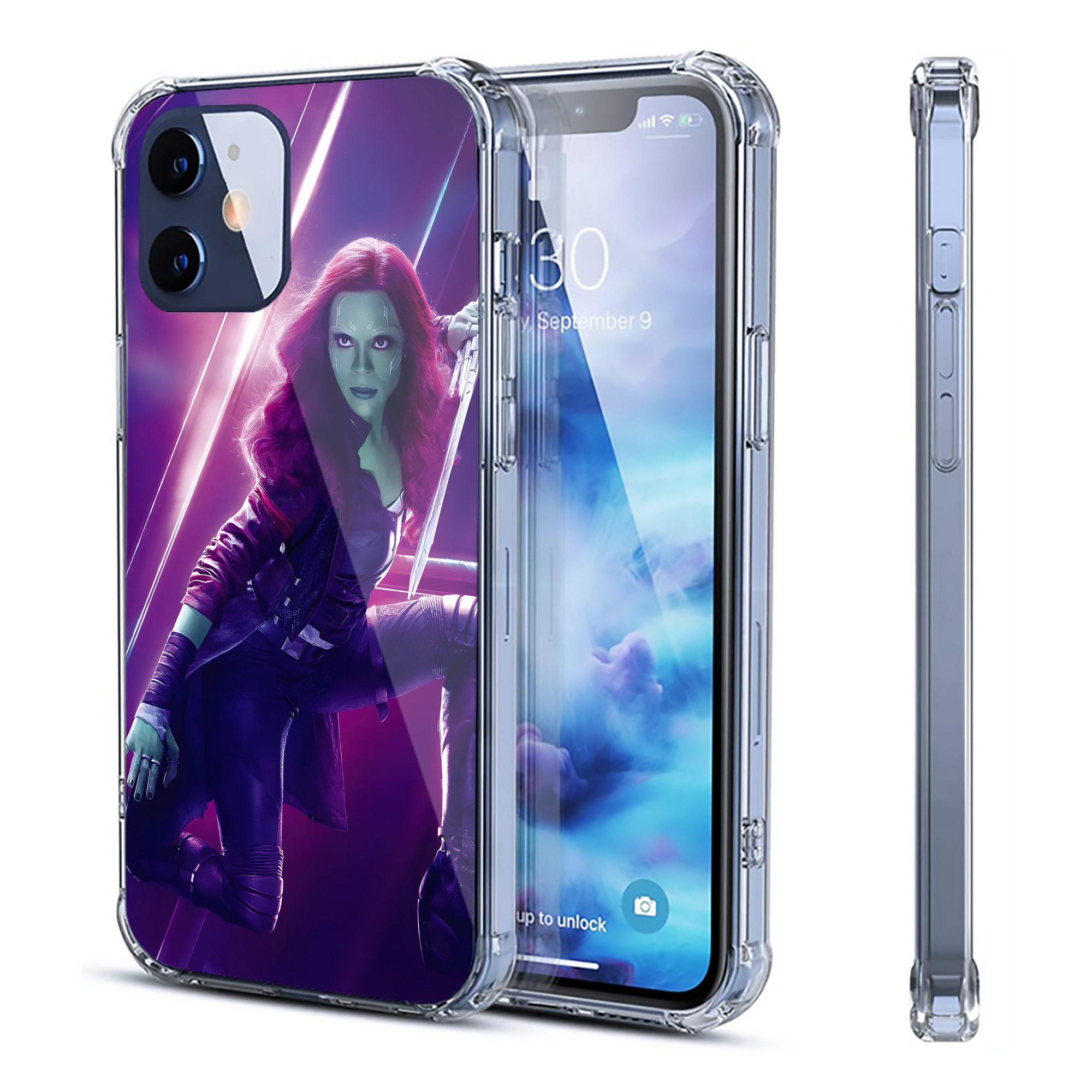 （画像用） アベンジャーズ The Avengers 【iPhone 12シリーズ対応】透明スマホケース（クリアソフトケース）